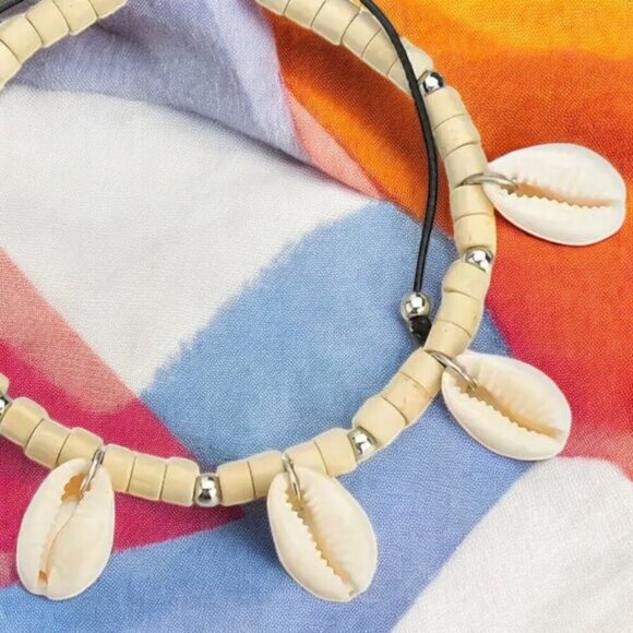 Genuine Shell Beach Anklet | Adjustable | Boho Surfer Jewelry Vacation ππβ¨ - Picture 7 of 9